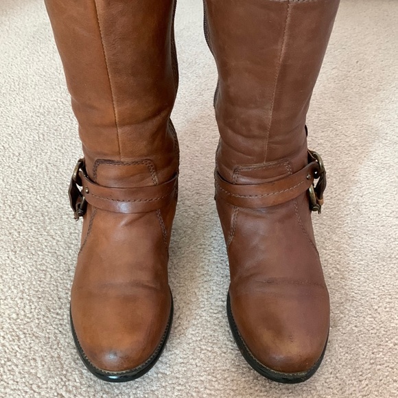 Clarks brown leather riding boots - Picture 8 of 10